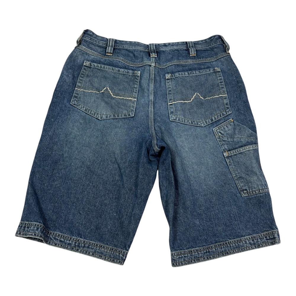 Y2K Urban Pipeline Dark Wash‎ Baggy 100% Cotton Jean Shorts Men's 36